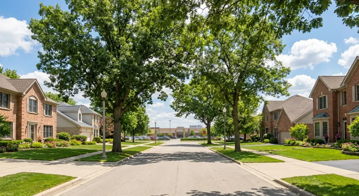 Residential subdivision in Gurnee, Illinois