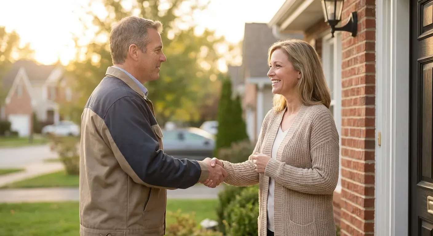 Professional plumber ready to help